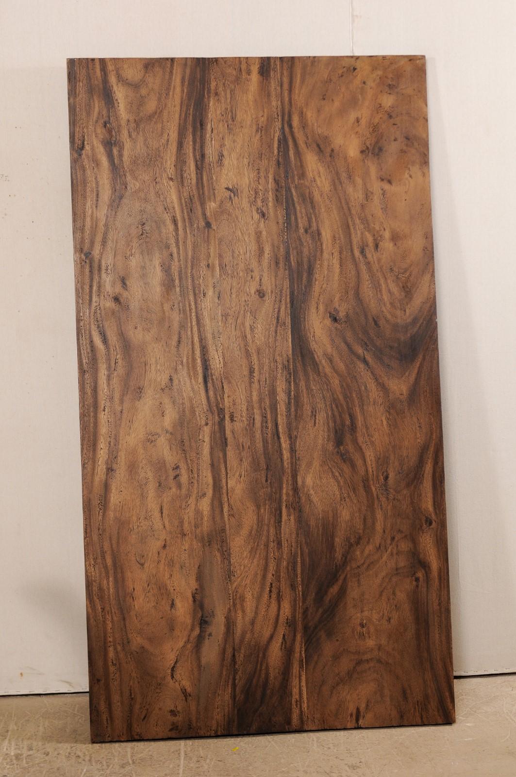 Table à tréteaux en bois de feuillus encadrée en X en vente 3