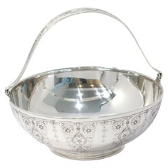 Sterling Silver Tiffany & Co. Antique Floral Ornament Basket