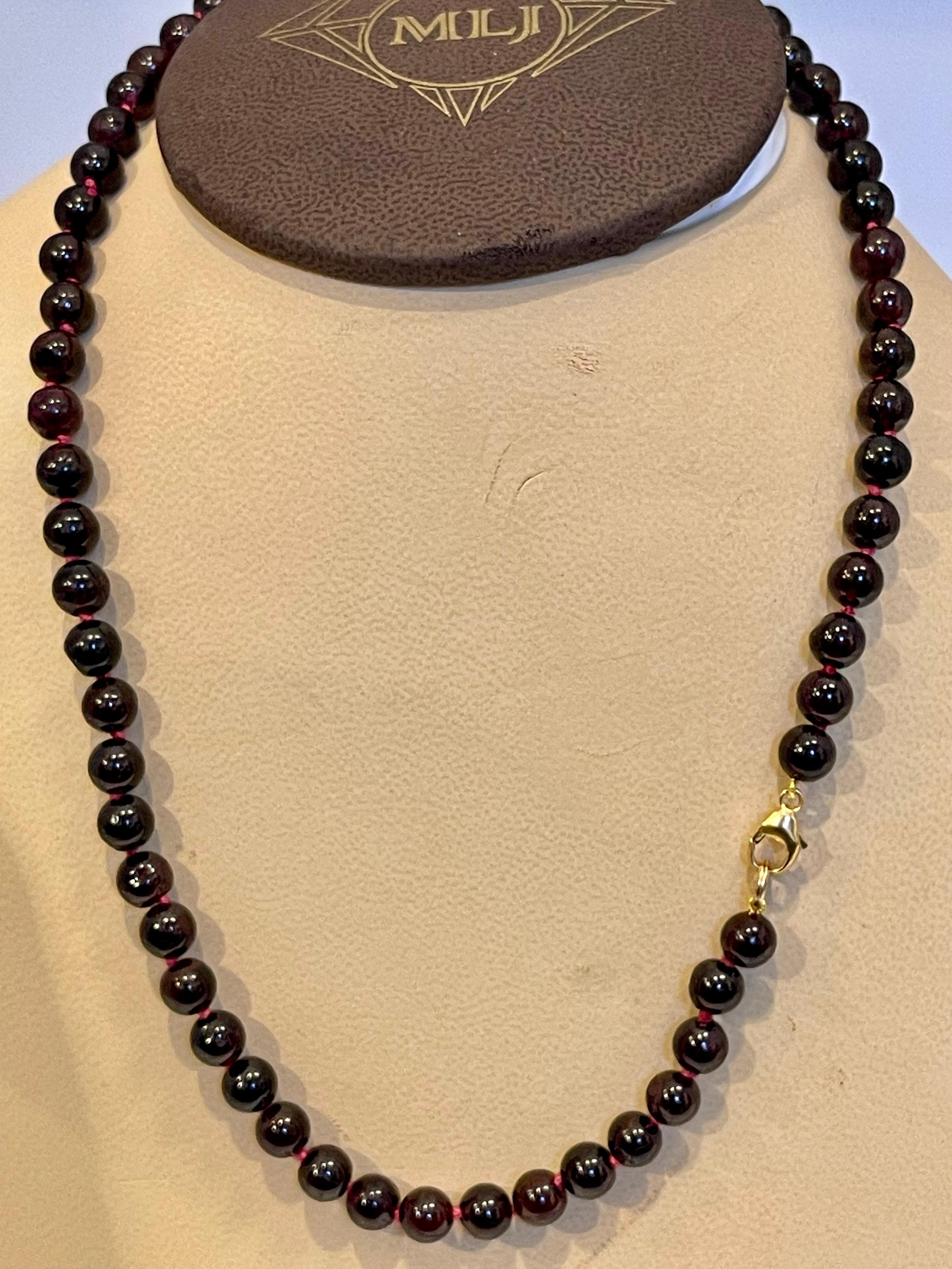 genuine garnet beads