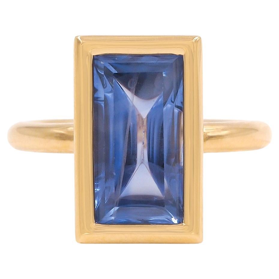 6.50 Carat Ceylon AGL Certified Blue Sapphire Ring from Bespoke by Platt