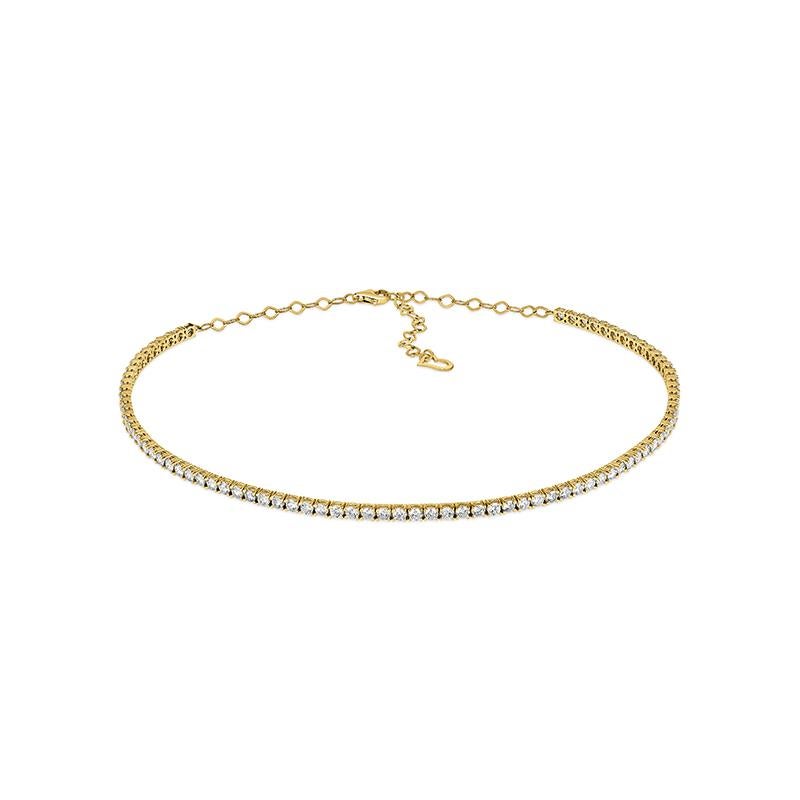 6.50 Carat Diamond Choker Necklace G SI 14K Yellow Gold 16 inches

100% Natural Diamonds, Not Enhanced in any way Round Cut Diamond  Necklace  
6.50CT
G-H 
SI  
14K Yellow Gold, Prong style,  8.14 Gr
1/8