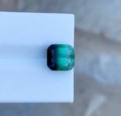 6.50 Karat Natürlicher loser Bicolor Turmalin Stein Kissenschliff Afghanischer Edelstein