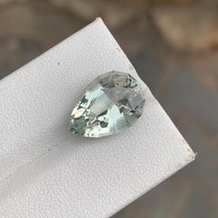 6,50 Karat Natürlicher Loser Grüner Amethyst Birnenförmiger Edelstein für Schmuck