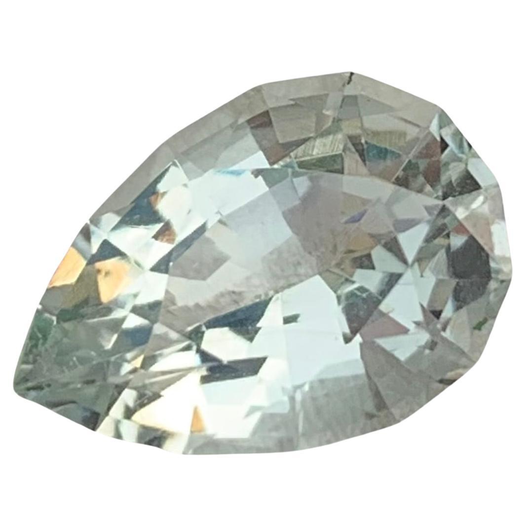 6.50 Carat Natural Loose Green Amethyst Pear Shape Gem For Jewellery