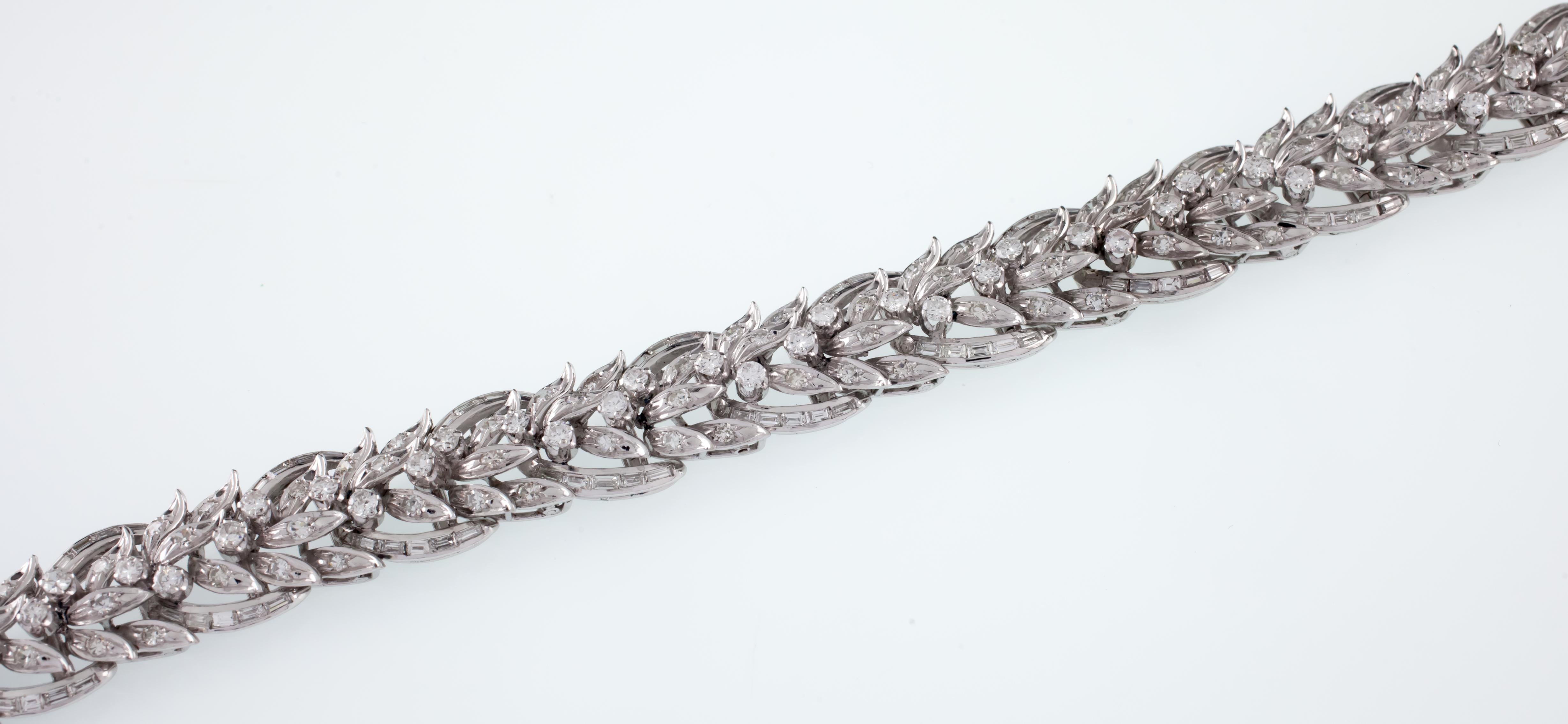 leaf tennis bracelet