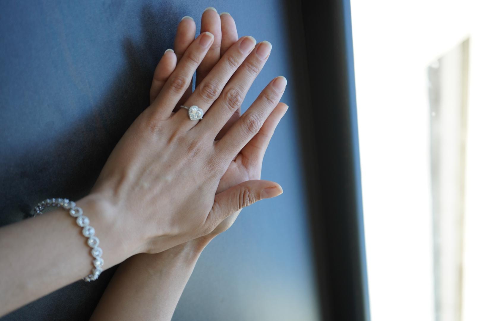 Bracelet de tennis Halo avec diamant taille rose et diamant taille brillant de 6,50 carats en vente 2