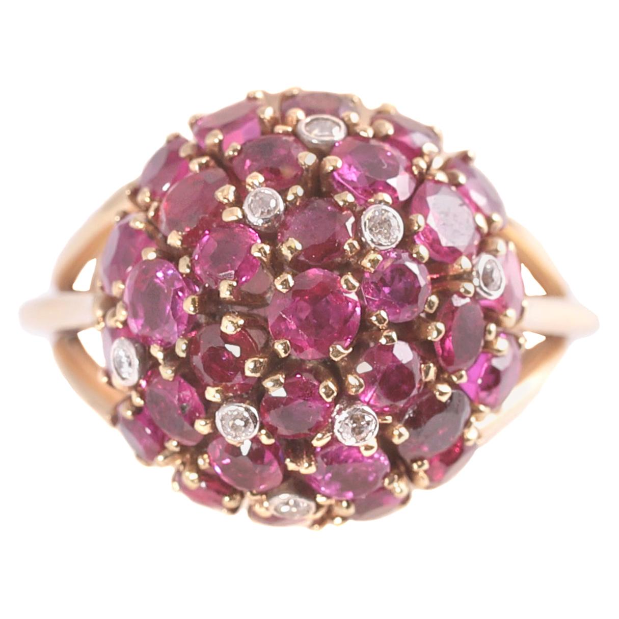 6.50 Carat Ruby and Diamond Ring
