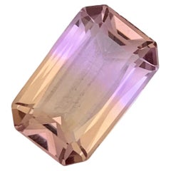 6,50 Karat facettiert natürlichen Ametrin Ring Edelstein Smaragd Form aus Brasilien Mine