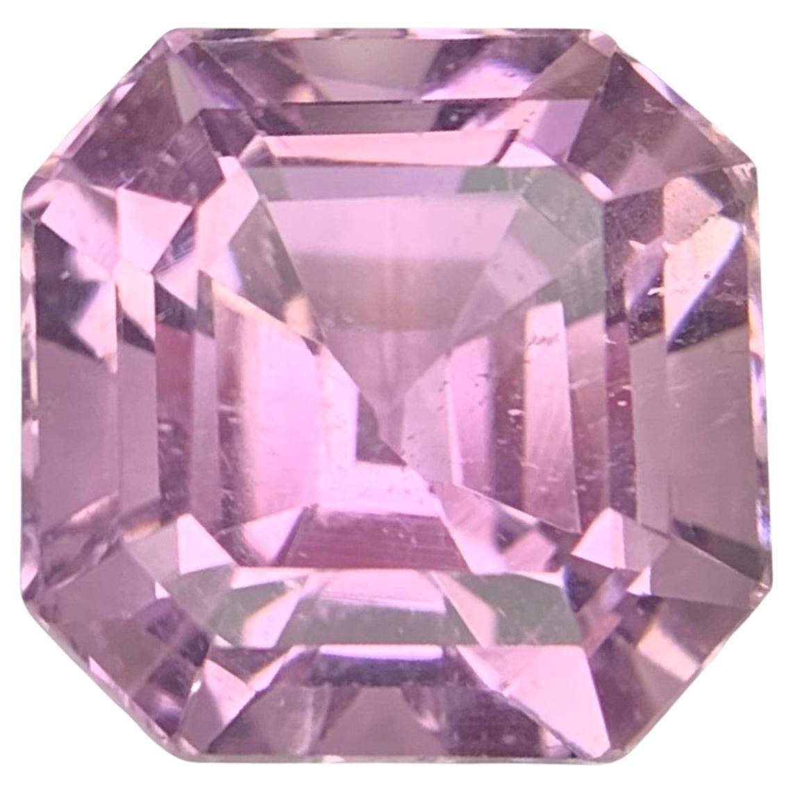 6.50 Carats Natural Loose Kunzite Asscher Cut