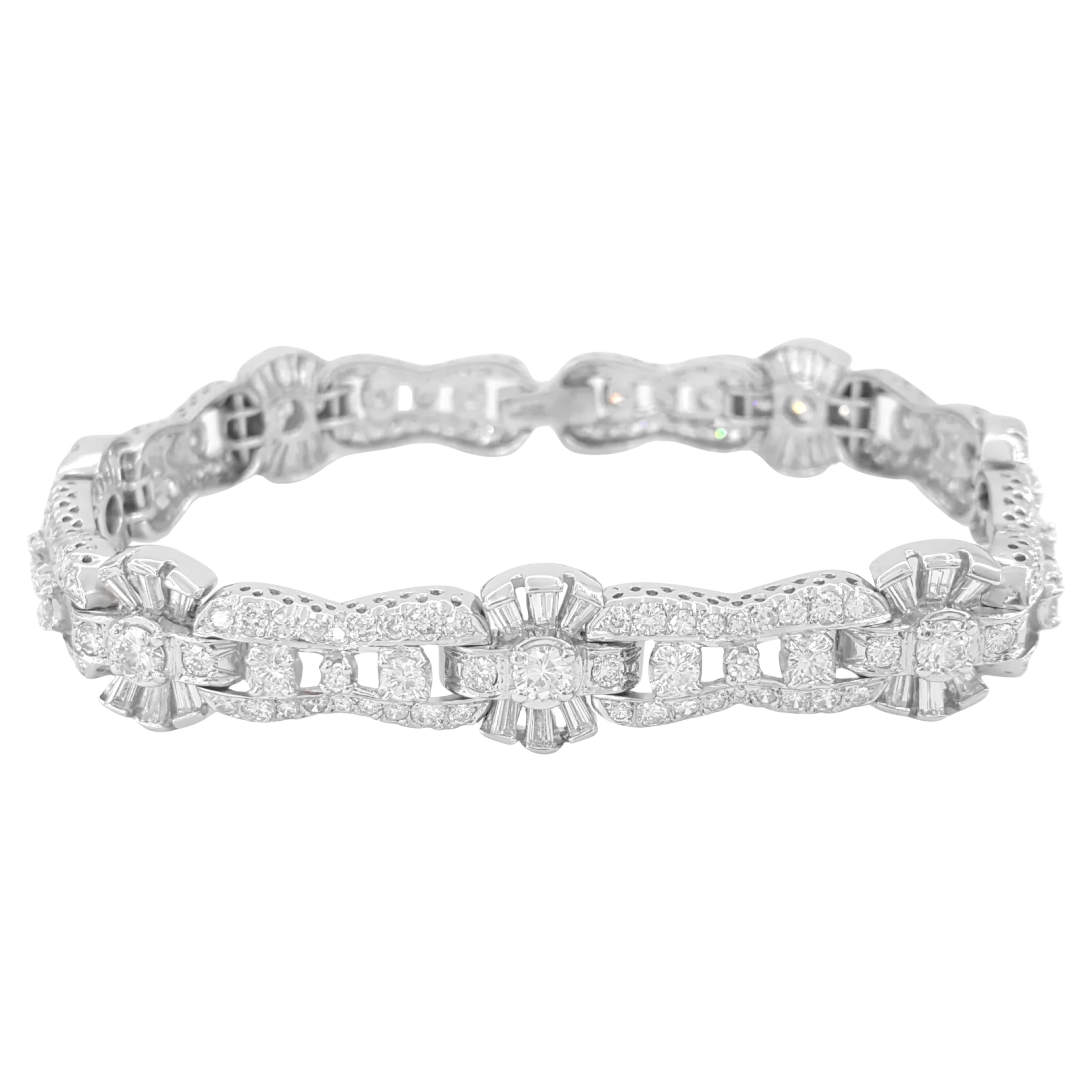 6.50 Ct. Diamond Tennis Bracelet For Sale