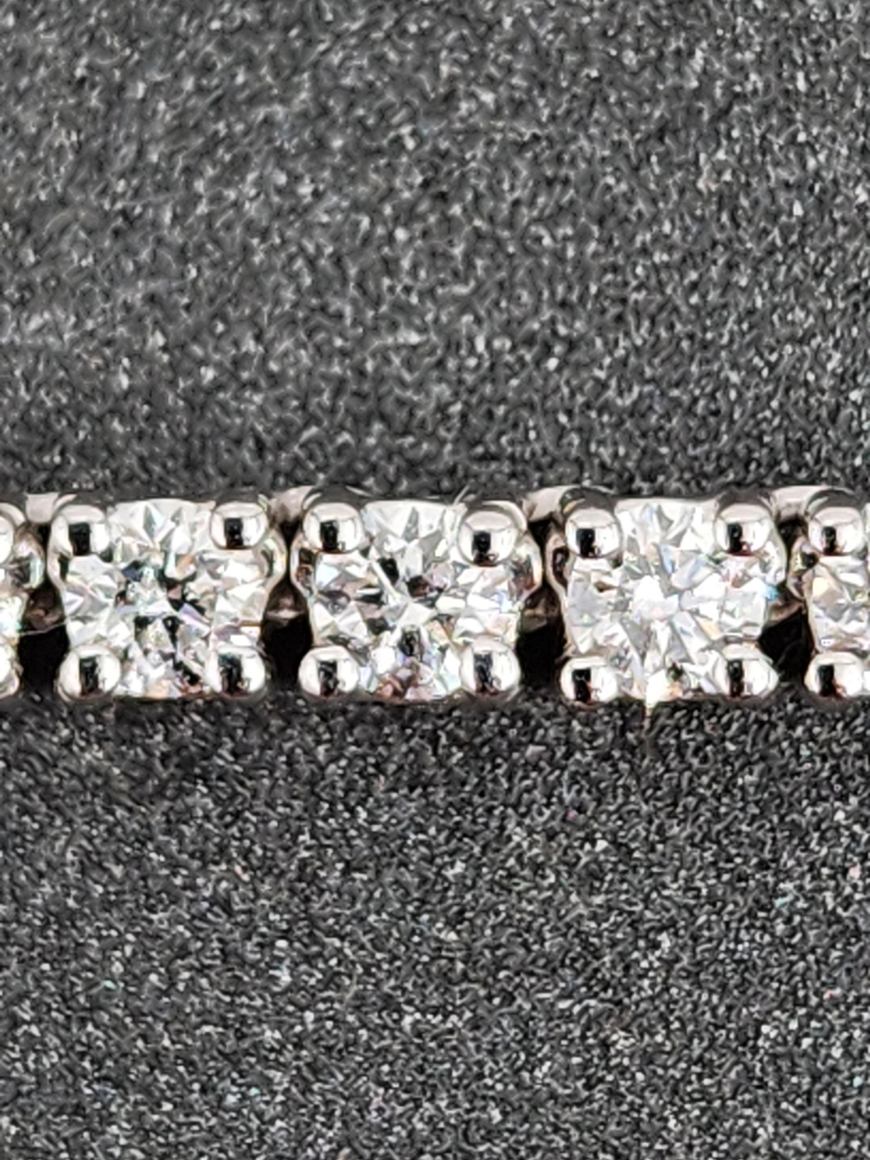 Collar de tenis con diamantes de 6.50 quilates en venta 1