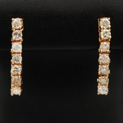 $6500 / New / Effy / 2.1 Ct Diamond Earrings / 14K Gold / Luxury