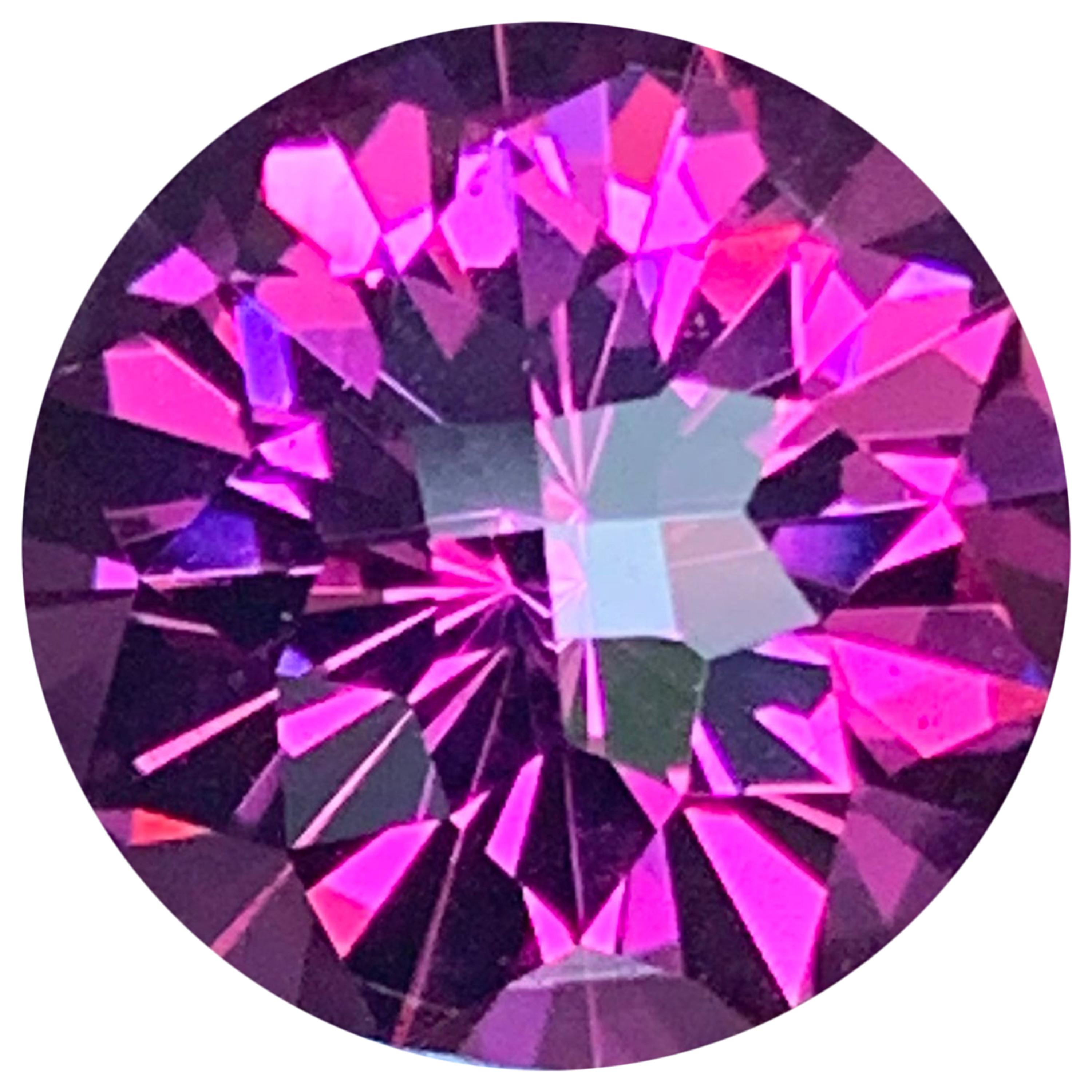 6,51 carati di granato di rodalite viola sfuso