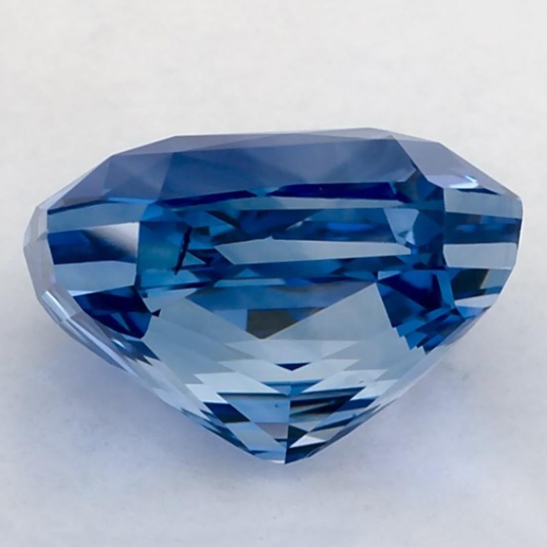 6,51 carati di zaffiro blu radiante certificato, gemma sciolta In condizioni Nuovo in vendita a Fort Lee, NJ