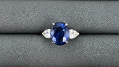 6.51 ct Diamond Sapphire Ring