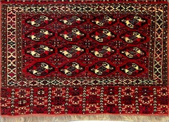 651 - Turkmène Tekke Chuval Teppich:: 19. Jahrhundert