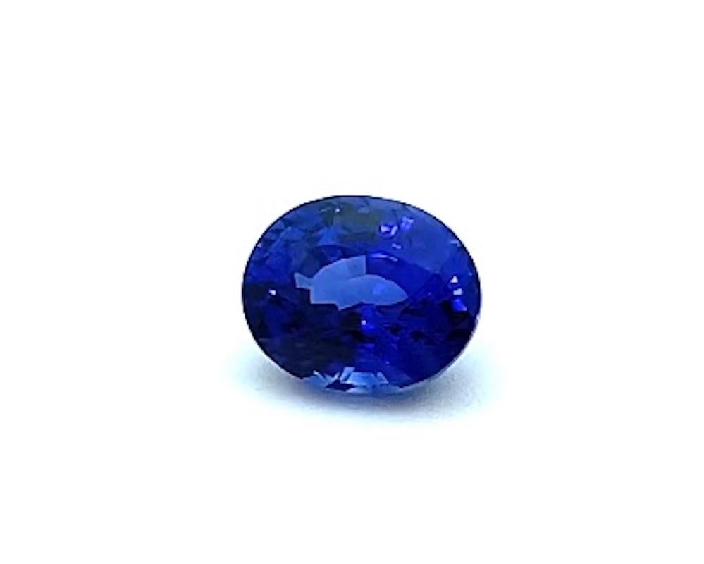 6.52 Carat Blue Sapphire Oval, Unset Loose Gemstone, GIA Certified  4