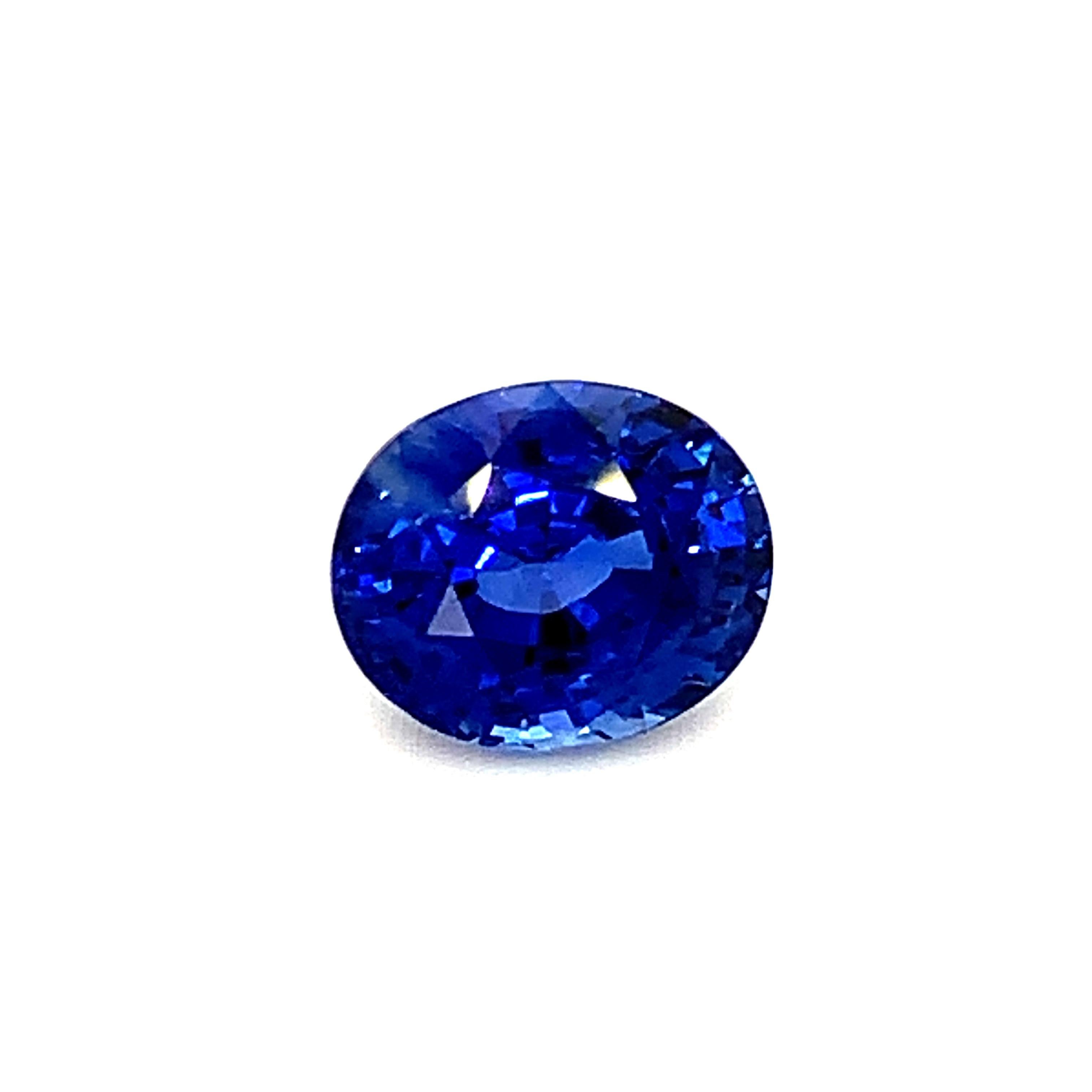 Oval Cut 6.52 Carat Blue Sapphire Oval, Unset Loose Gemstone, GIA Certified 