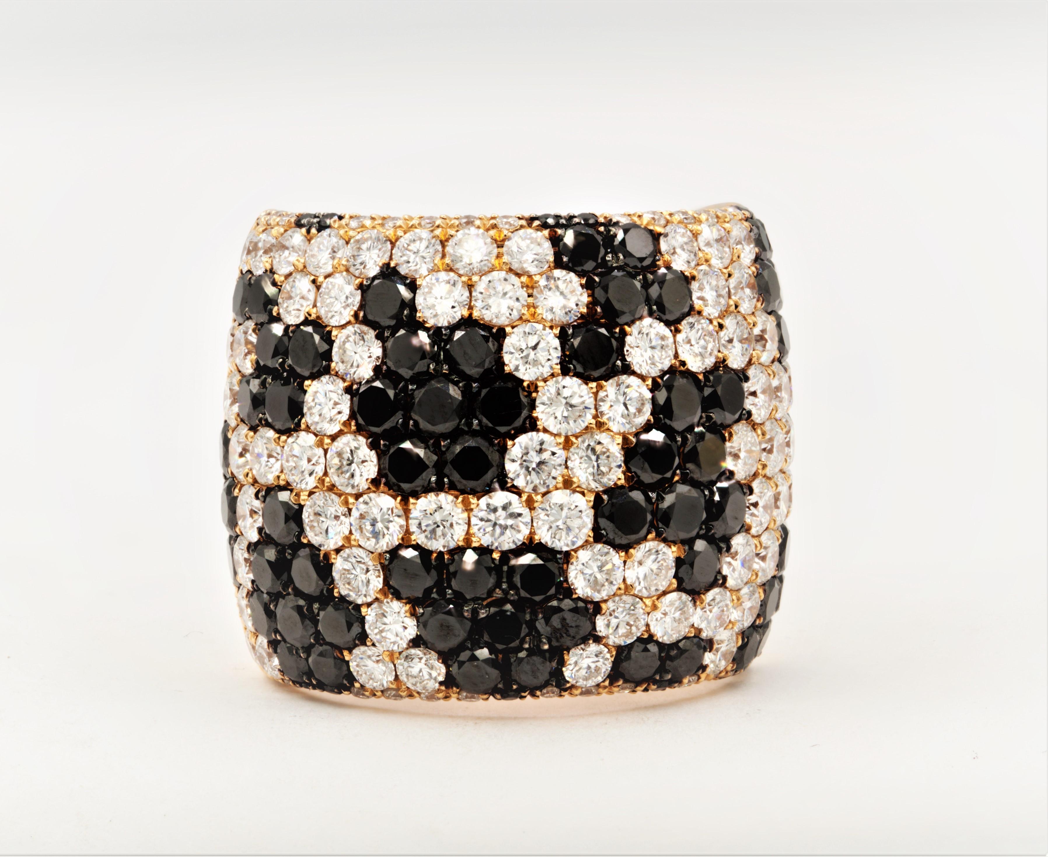 rose gold cigar band ring