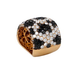 6.52 Carat Diamond Cigar Band Ring in Rose Gold