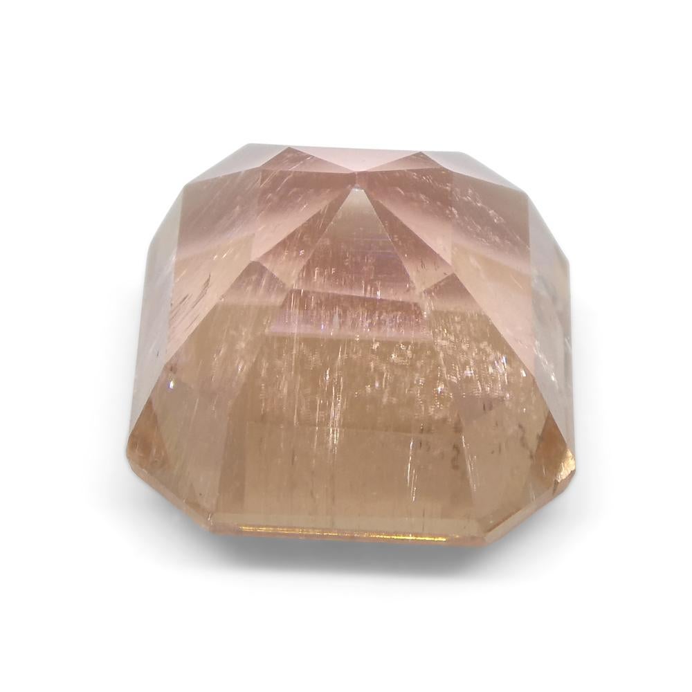 6.52ct Emerald Cut Pink Tourmaline from Brazil For Sale 4