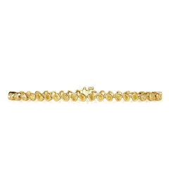 6.52ct Fancy Yellow Diamond Bezel Set Tennis Bracelet