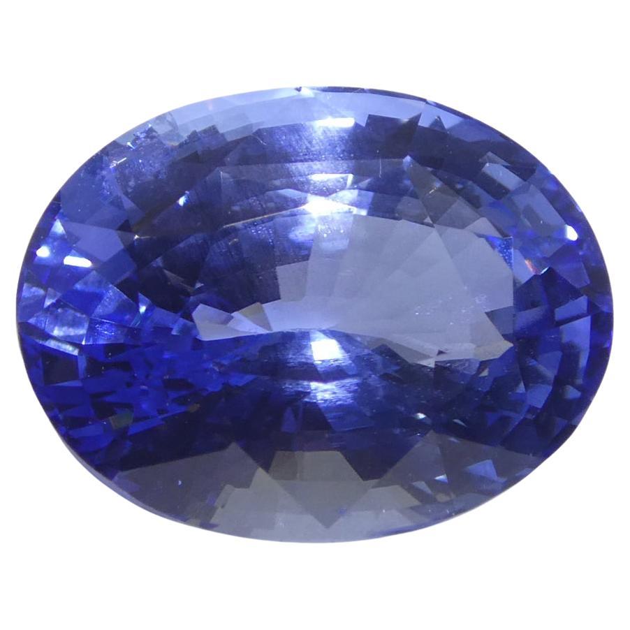 6.52ct Oval Blue Sapphire GIA Certified Sri Lanka
