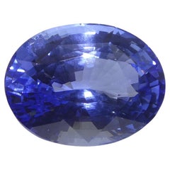6.52ct Oval Blue Sapphire GIA Certified Sri Lanka