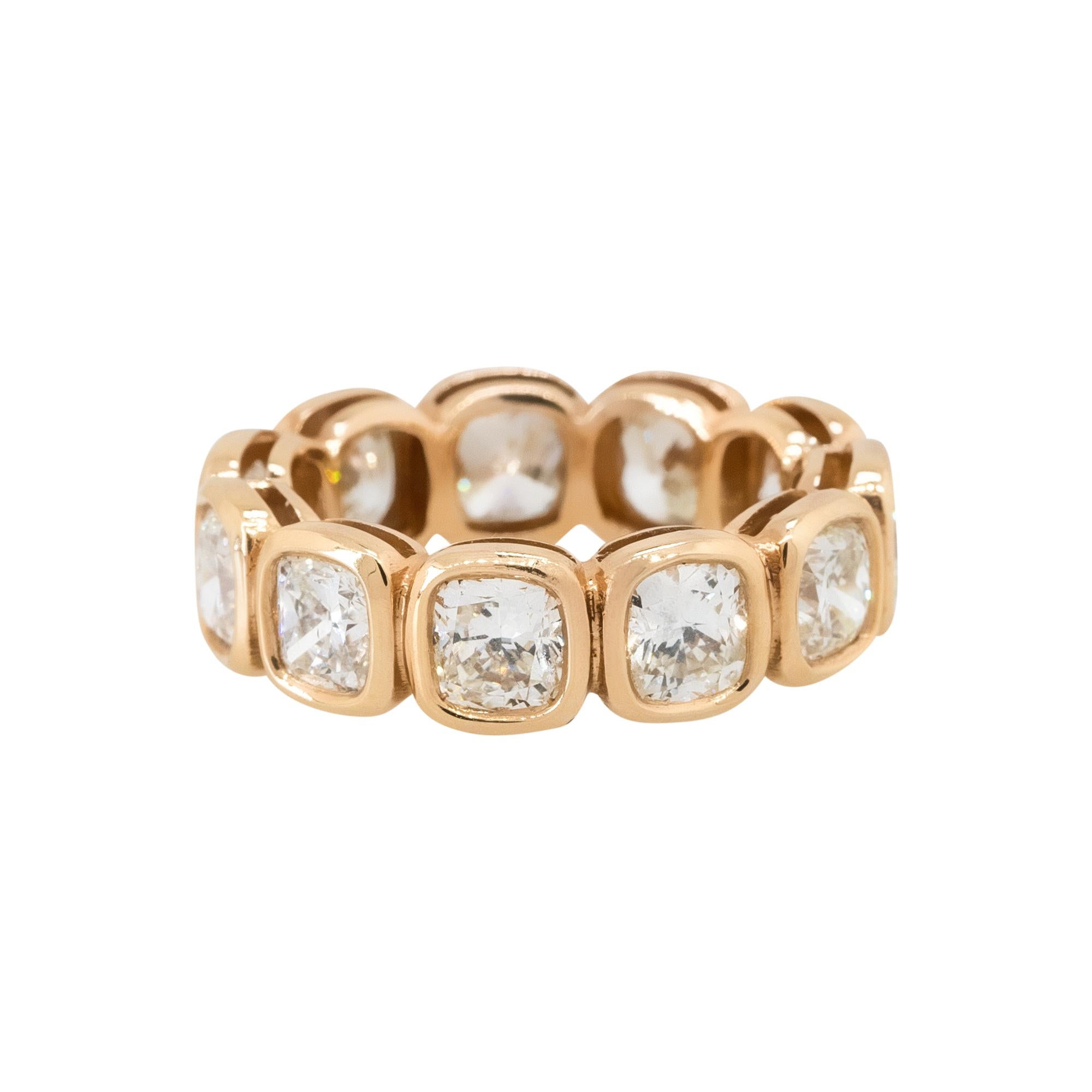 Nature 6,53 carati di diamanti taglio radiante con castone incastonato in una fascia per l'eternità da 18 carati

Materiale: Oro rosa 18k
Dettagli sui diamanti: Ci sono circa 6,53 carati di diamanti naturali a taglio radiante. Tutti i diamanti hanno