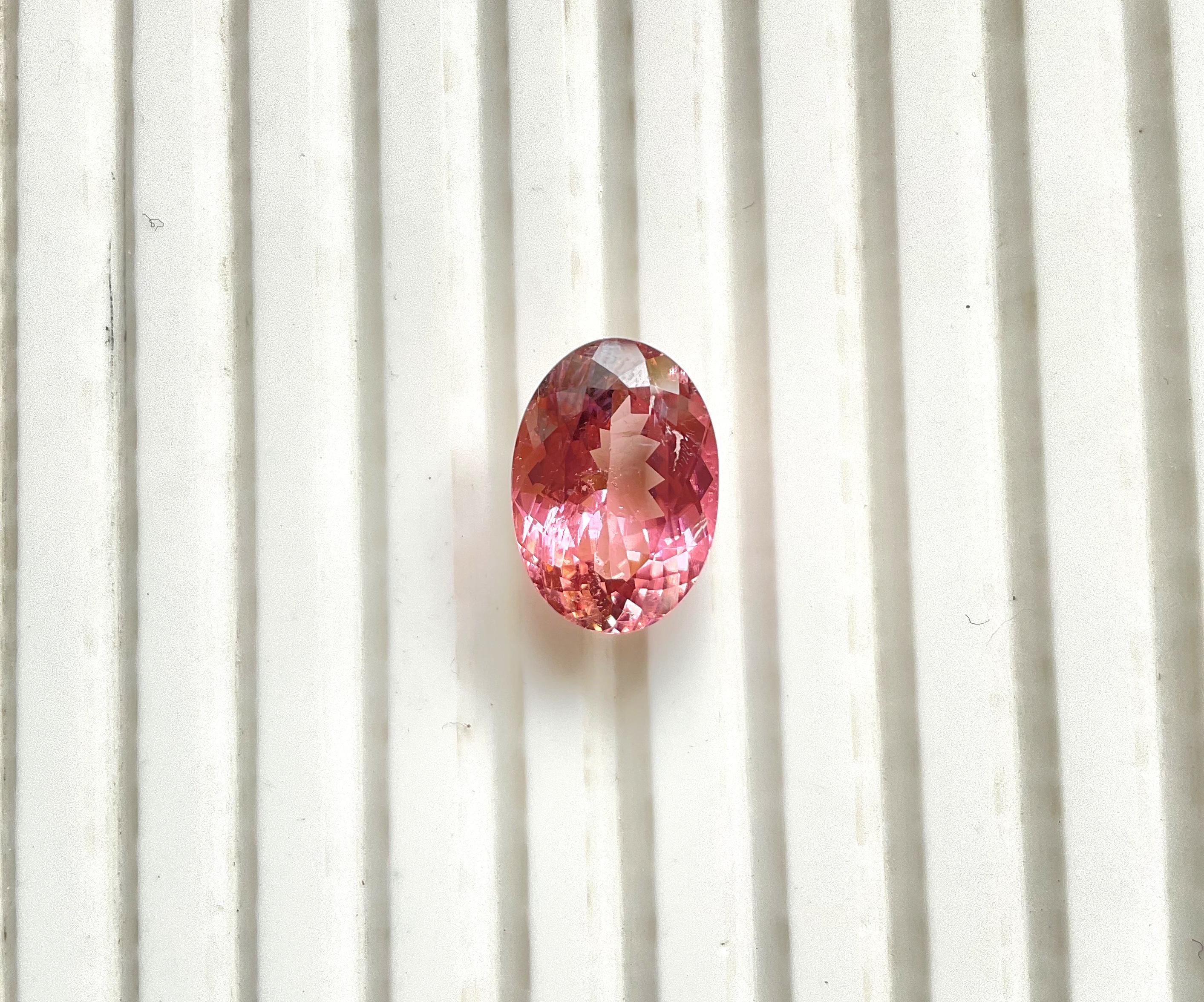 6.53 Carats Pink Tourmaline Oval Faceted cut stone Fine Jewelry Natural Gemstone

Gemstone - Tourmaline
Weight - 6.53 carats
Size -  14.5x10x7 mm
Shape - Oval Cut Stone
