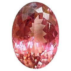 6.53 Carats Pink Tourmaline Oval Faceted cut stone Fine Jewelry Natural Gemstone