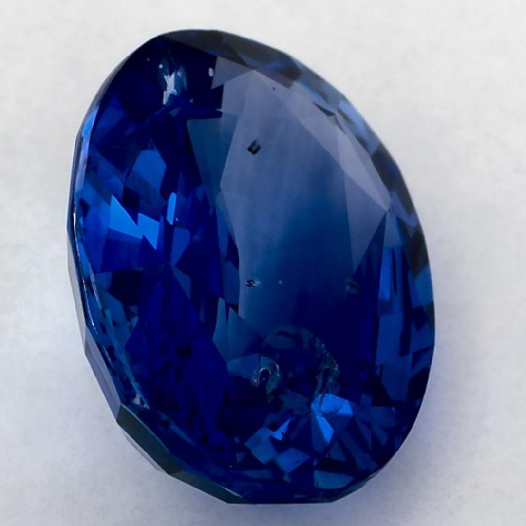 Taille ovale 6.53 Ct Blue Sapphire Oval Loose Gemstone (pierre précieuse en vrac) en vente