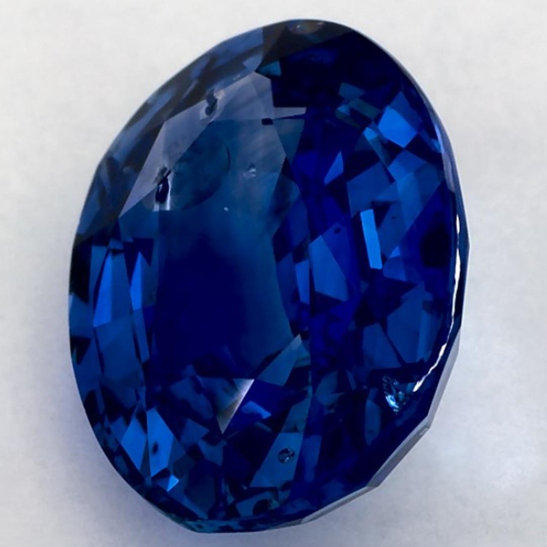 6.53 Ct Blue Sapphire Oval Loose Gemstone (pierre précieuse en vrac) Pour femmes en vente
