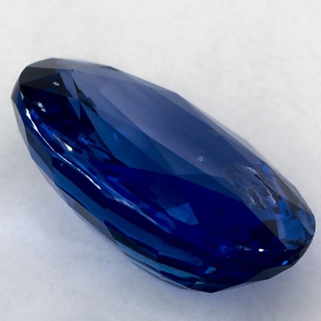 6.53 Ct Blue Sapphire Oval Loose Gemstone (pierre précieuse en vrac) en vente 1