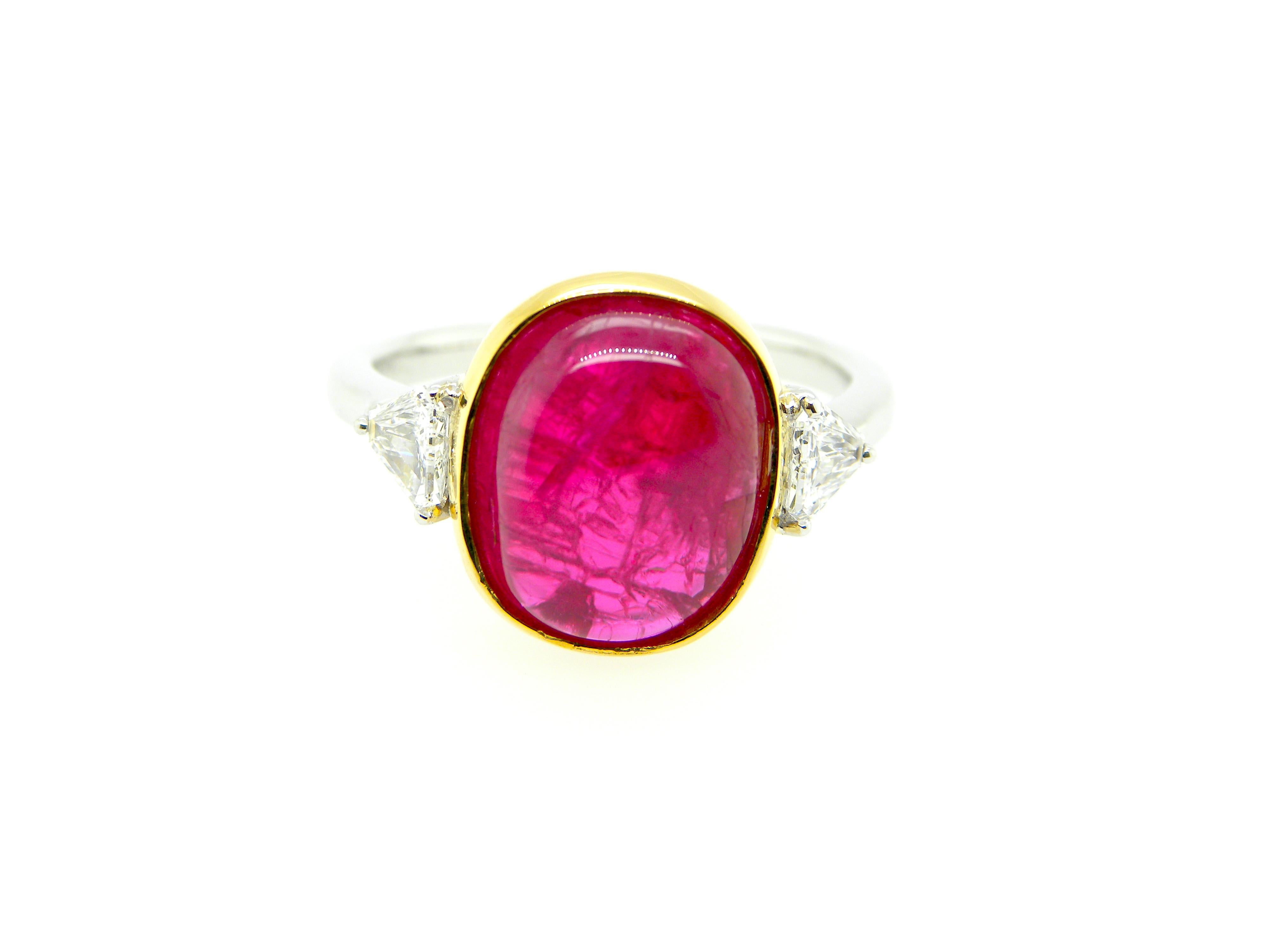 burma ruby cabochon