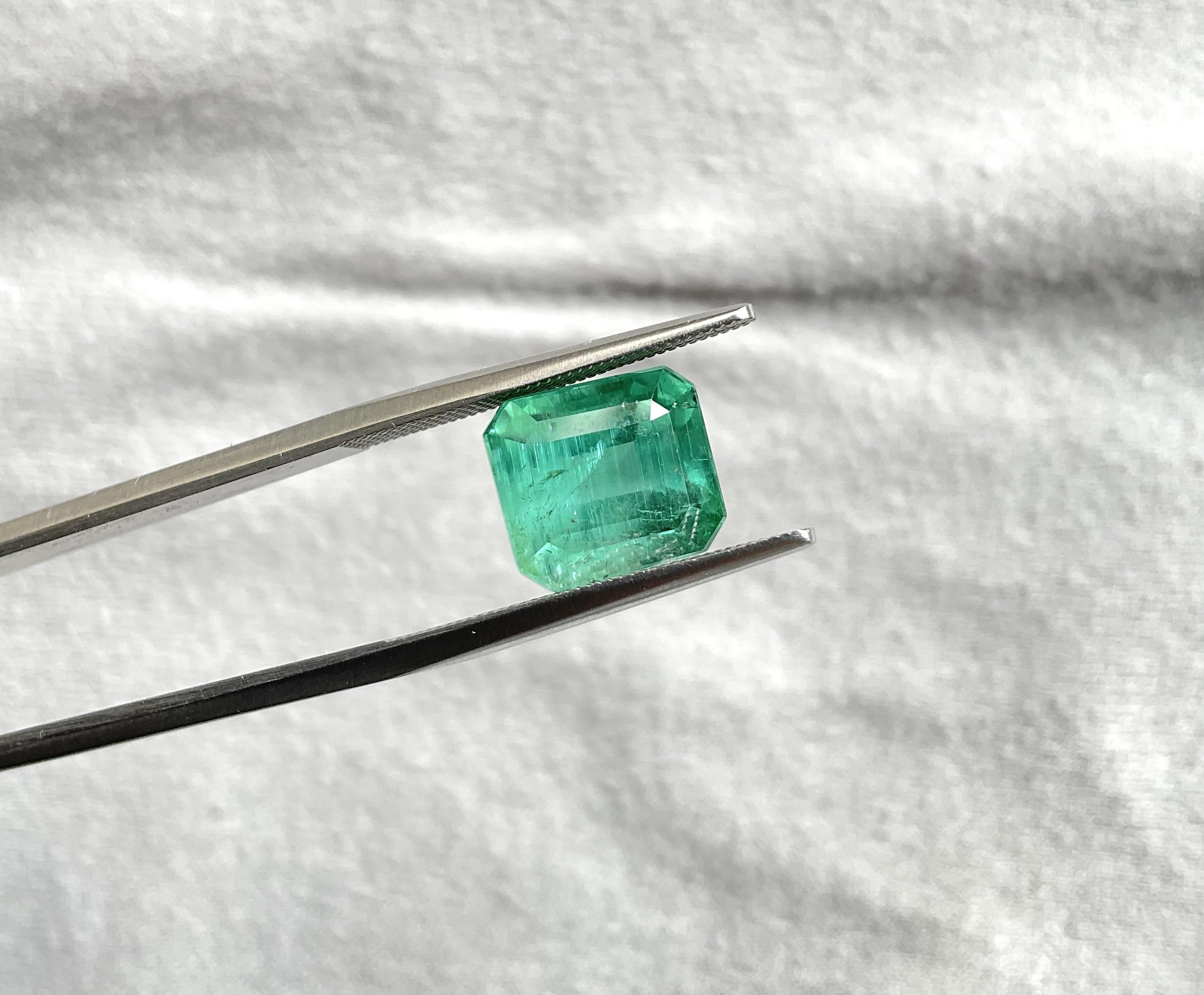 6.54 carats bluish green Tourmaline octagonale pierre taillée à facettes Top Quality Natural

Pierre précieuse - Tourmaline
Poids - 6,54 carats
Forme - Octogone
Taille - 10X9X8.5 MM
Pièces - 1