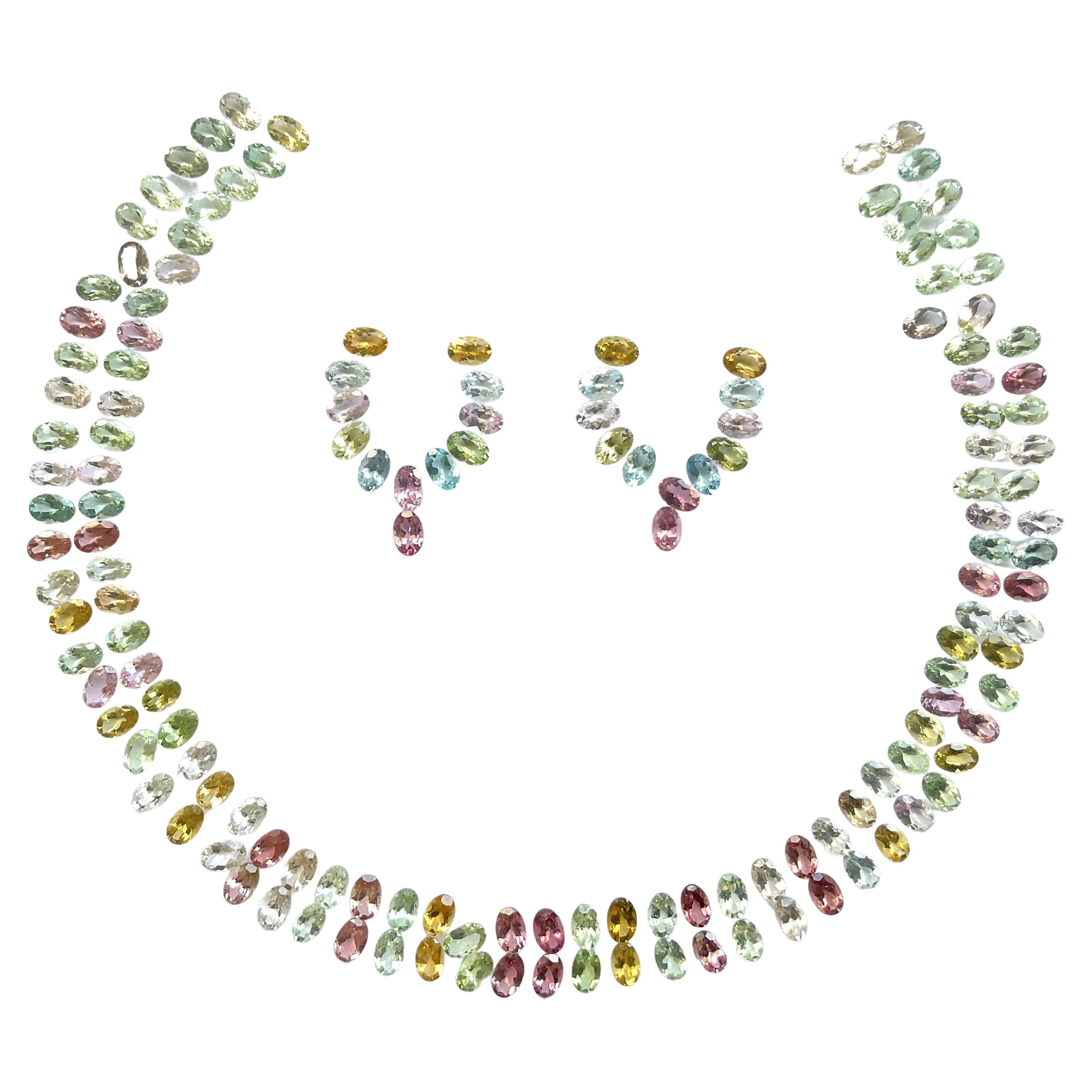 65,40 Quilates Turmalina Ovalada Conjunto de Piedras talladas facetadas Gemas Naturales en venta