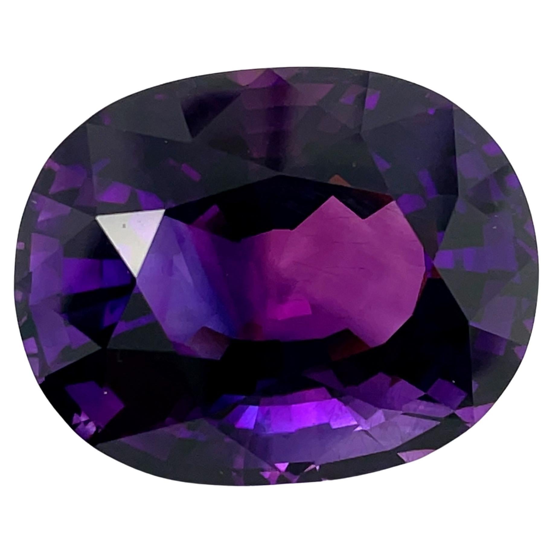 19.76 CT AAA Natural Purple Amethyst Gem Diamond Oval Cut 18x13 MM VVS Loose Gem 
