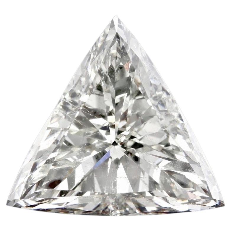 6.54ct Triangular Brilliant Diamond  IGI Certified  J / SI2 For Sale