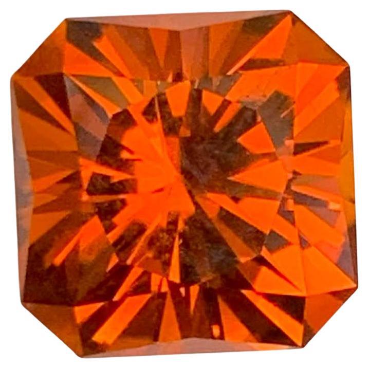 6.55 Carat Natural Loose Fantastic Citrine Stone Radiant Cut Brazilin Gemstone en vente