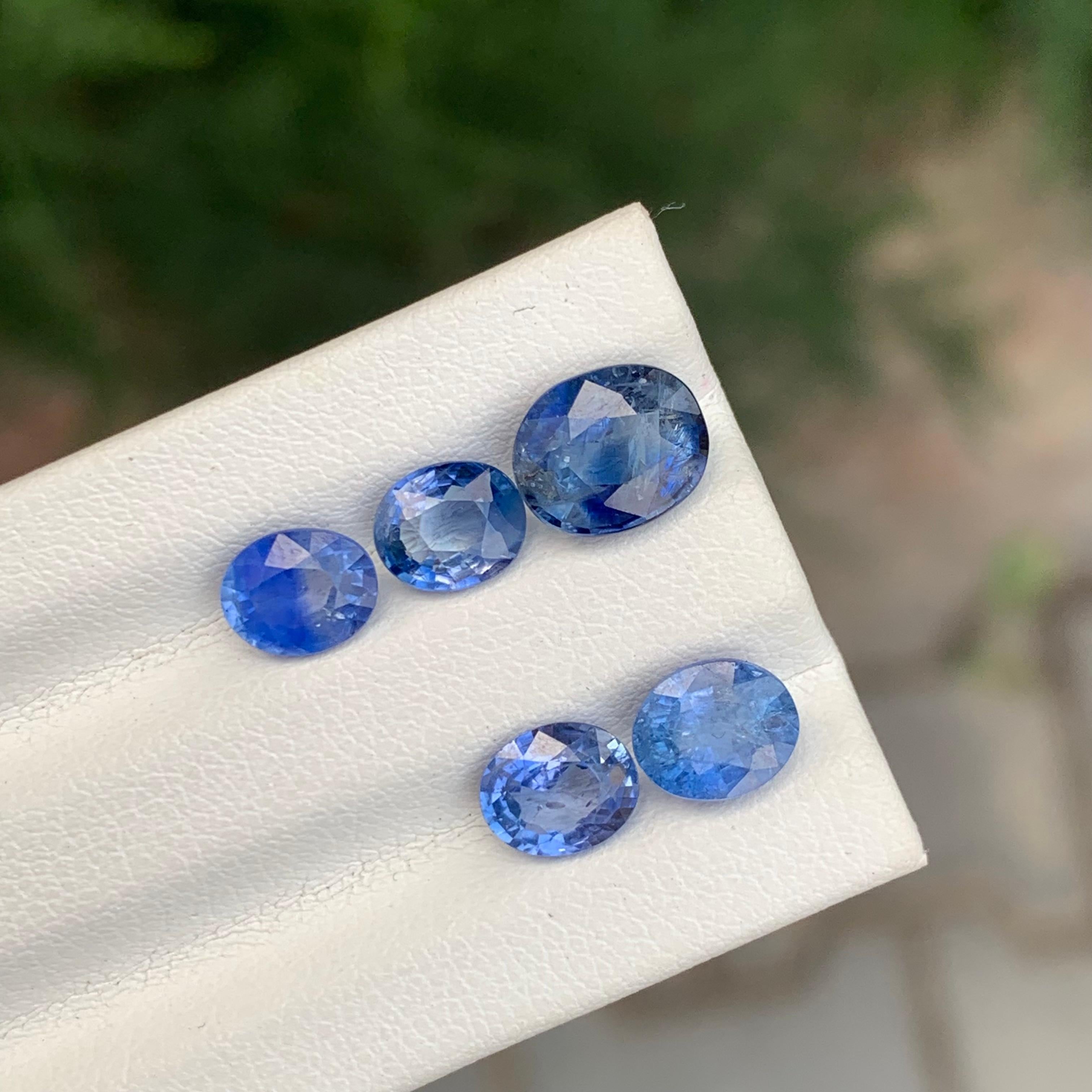 6.55 Carat Glamorous Loose Sapphire Lot For Jewellery Making For Sale 4
