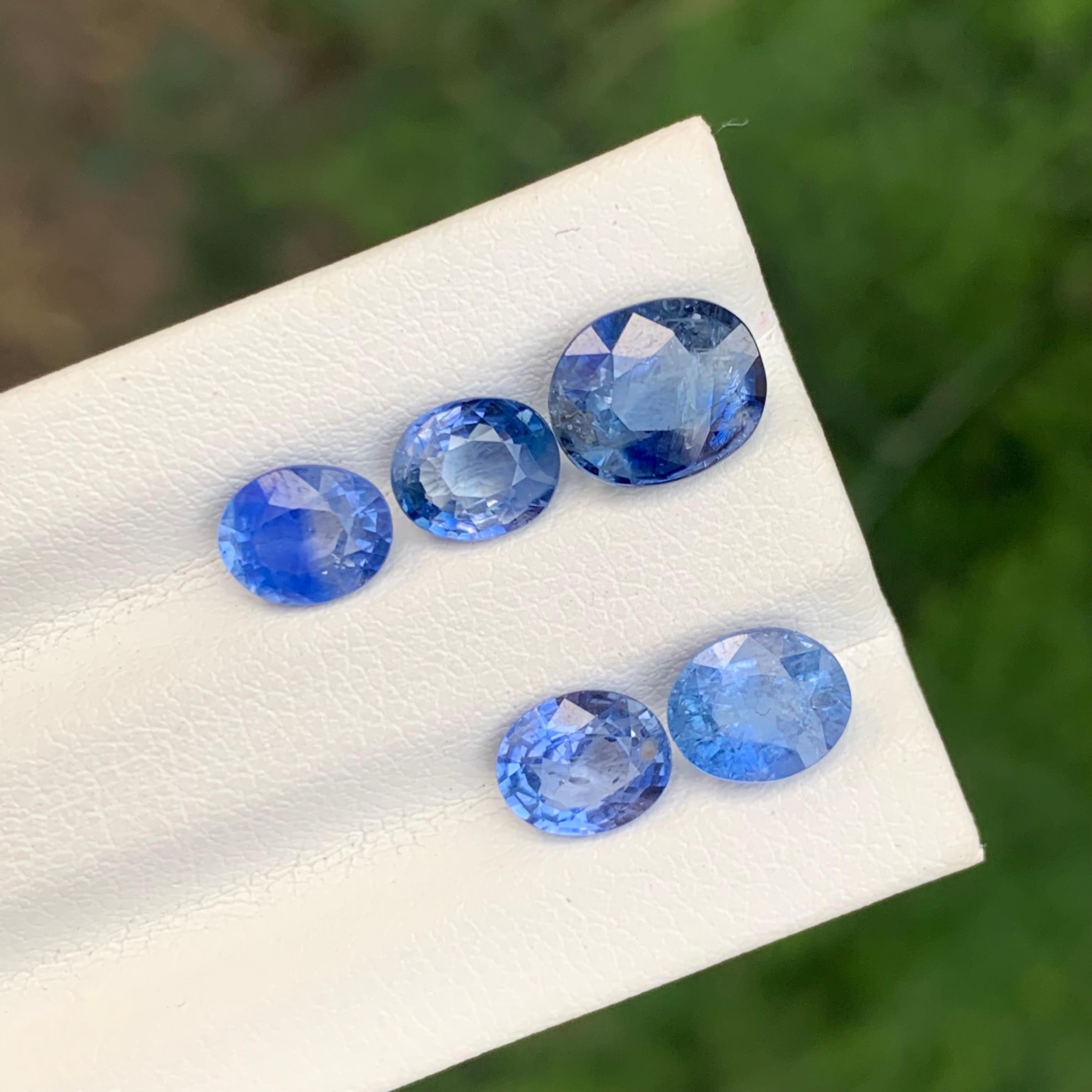 Oval Cut 6.55 Carat Glamorous Loose Sapphire Lot For Jewellery Making For Sale