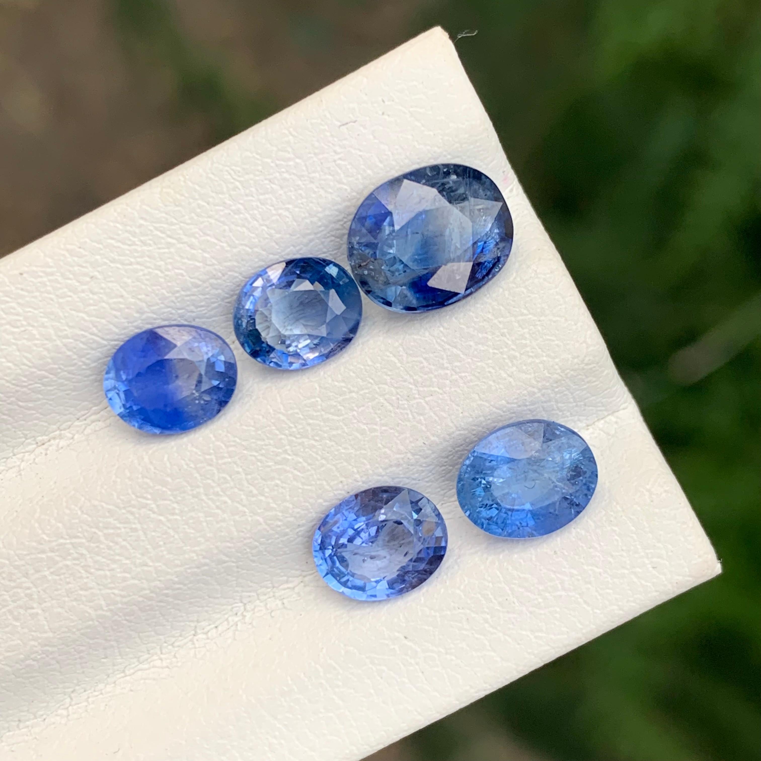 6.55 Carat Glamorous Loose Sapphire Lot For Jewellery Making For Sale 3