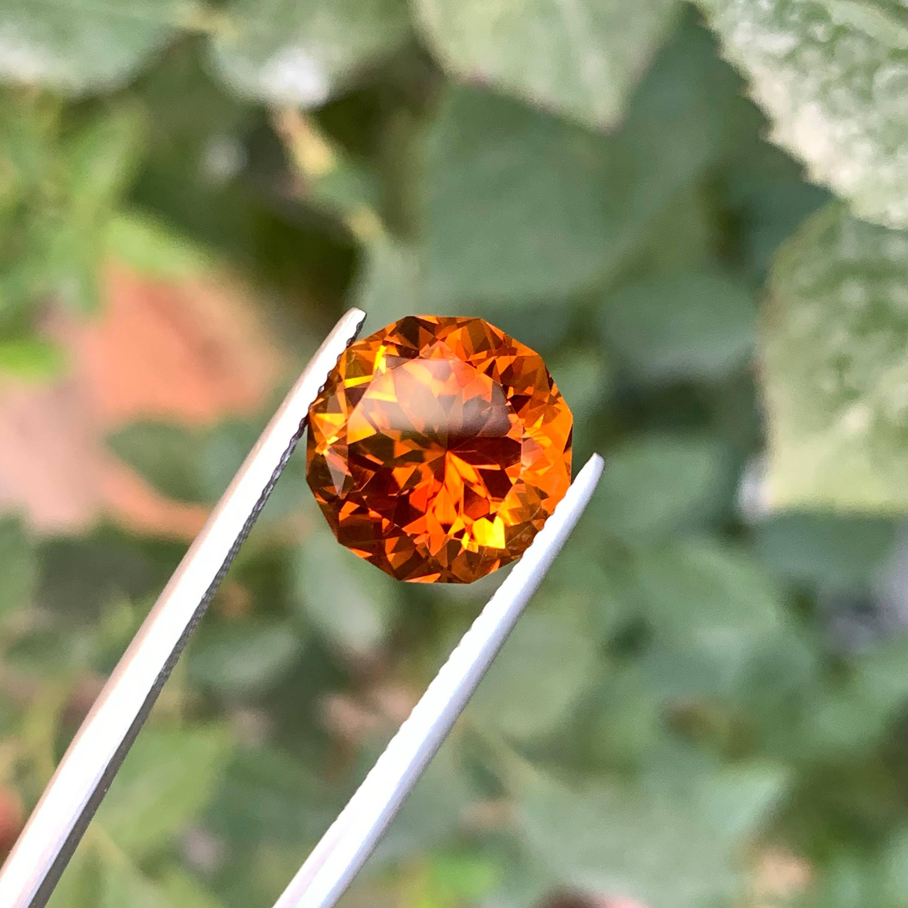 Weight 6.55 carat
Dimensions 12.1x12.1x8.6mm
Treatment None
Origin Brazil
Clarity Loupe Clean
Shape Round
Cut Faceted
NA


This exquisite 6.55-carat loose Fire Citrine gemstone showcases a brilliant round cut, expertly faceted to enhance its fiery