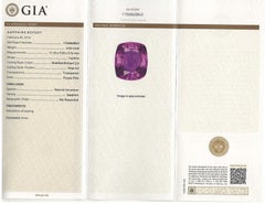 GIA Certified 6.56 Carat Pink Sapphire and Diamond Cocktail Ring in 18k Gold