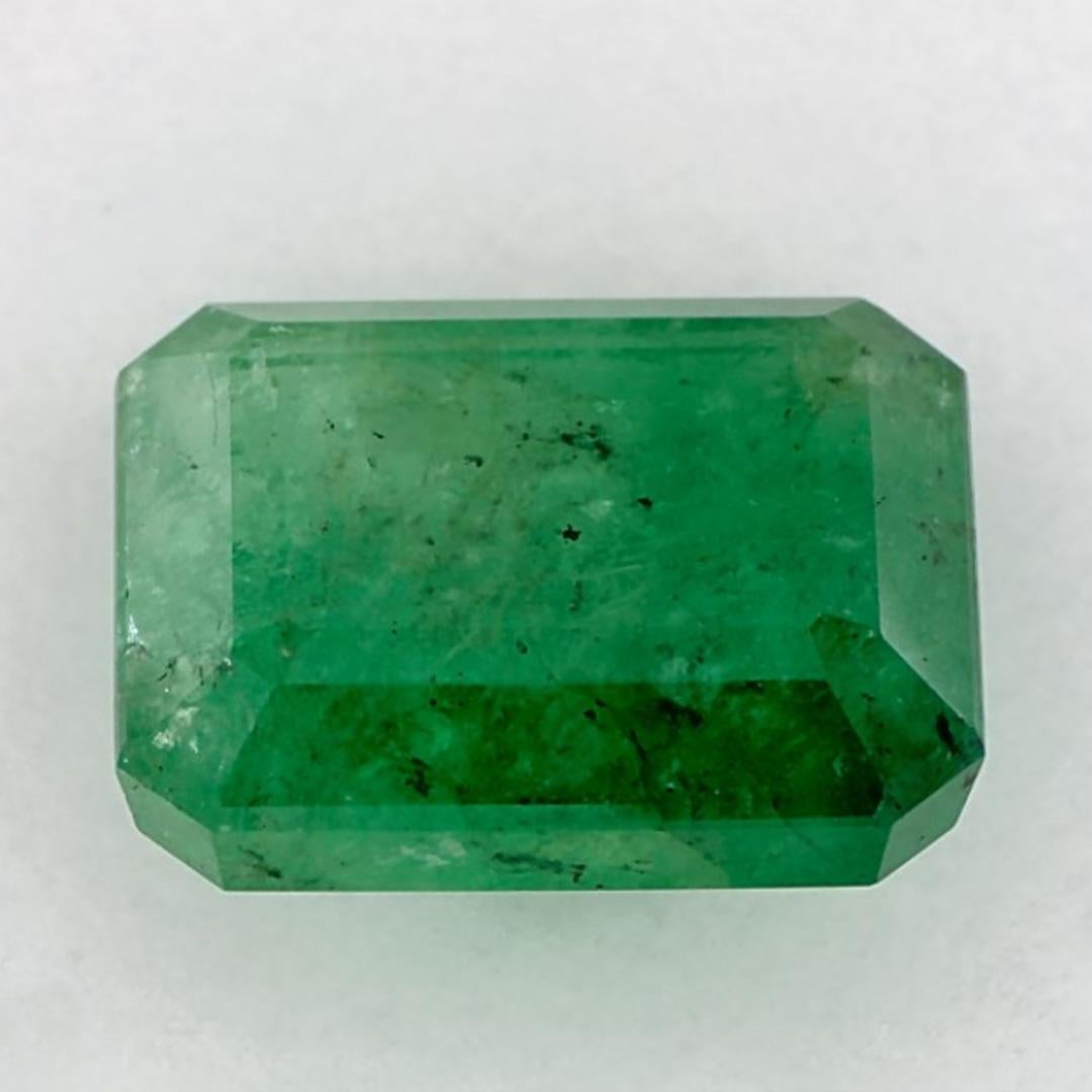 Women's 6.56 Ct Emerald Octagon Cut Loose Gemstone For Sale