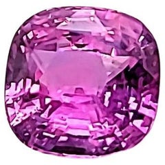 6.56ct Pink Unheated Natural Sapphire Cushion Cut GRS Certified