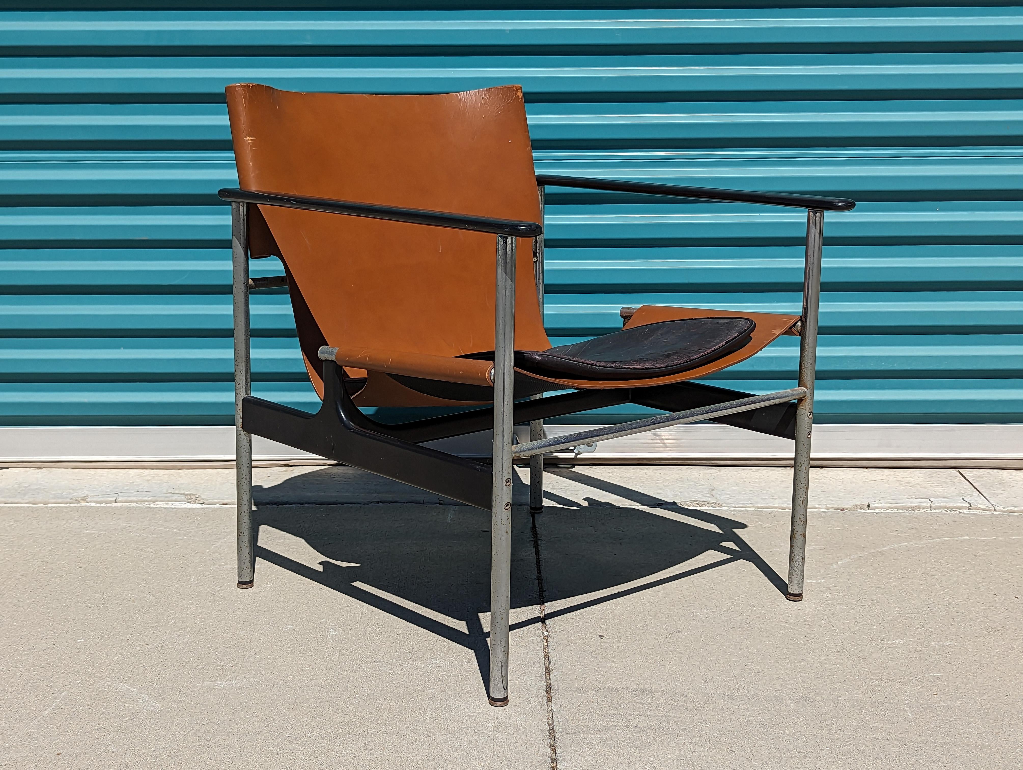 '657' Armchair by Charles Pollock for Knoll International, Labeled, c1970s For Sale 4