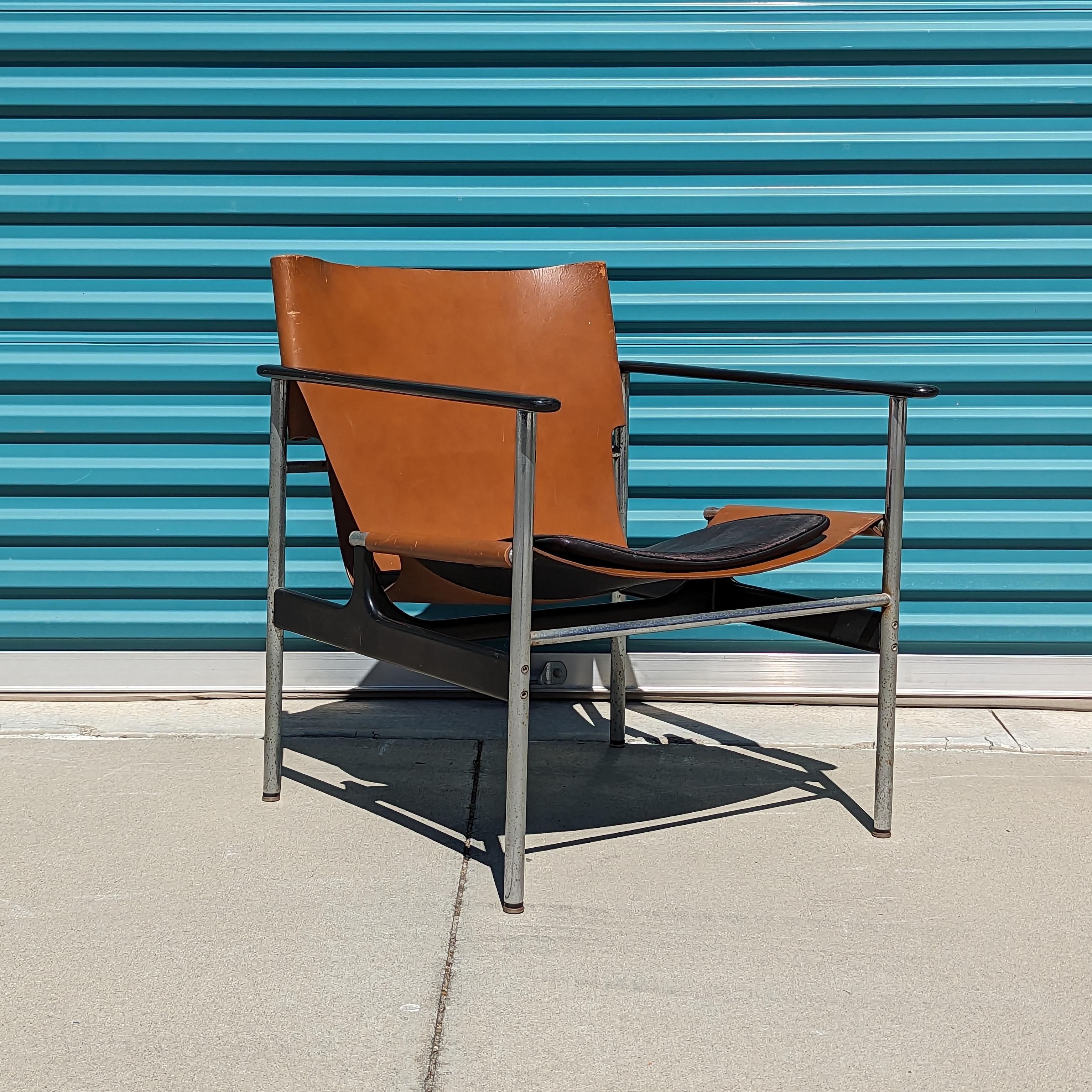 Mid-Century Modern '657' Armchair by Charles Pollock for Knoll International, Labeled, c1970s For Sale
