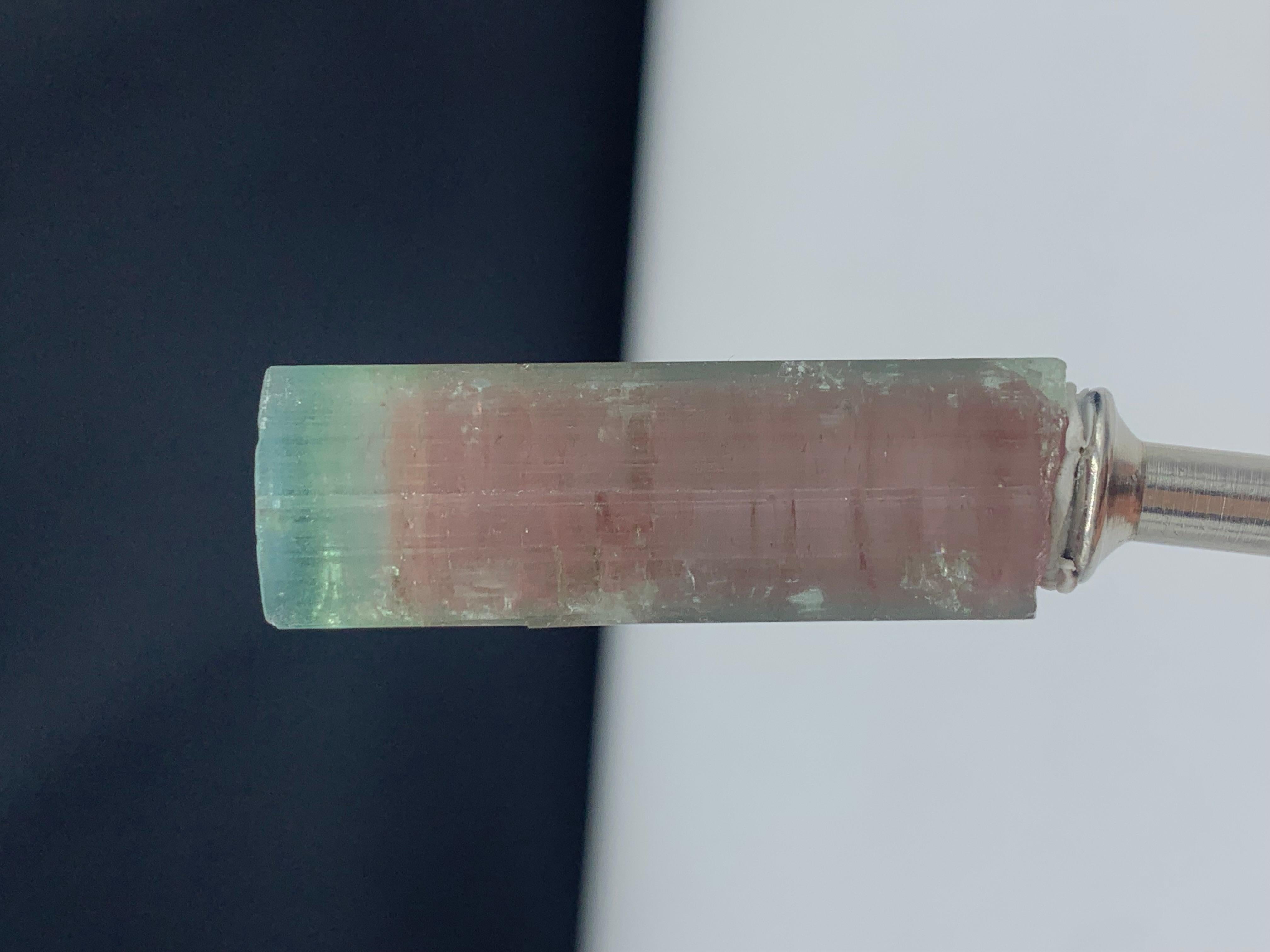 18th Century and Earlier Carat Stunning Bi Color Tourmaline Crystal from Paprook, Afghanistan For Sale